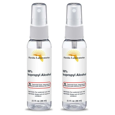 Isopropyl Alcohol 99% Spray 2.3 oz Bottle - Pack of 2