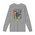 thumbnail image 4 of Scooby-Doo Mystery, Inc. Tour Adult Heather Gray Crew Neck Long Sleeve Tee-Medium, 4 of 7