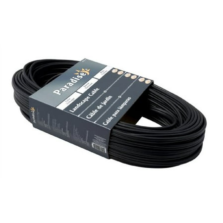 Paradise Gl22136 100 Ft 12 Spt 2w Wire Gauge Low Voltage Outdoor 12 Spt 2w Wire Gauge Low Voltage Outdoor Landscape Lighting Cable Copper Core Pvc Jacket Black Uv Protected Com