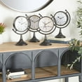 thumbnail image 3 of DecMode 12" Black Metal Clock with Tilted Stand, Set of 4, 3 of 19