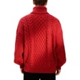 thumbnail image 2 of Men's Turtleneck Cable Knit Sweater Long Sleeve Chunky Casual Pullover Top, 2 of 6