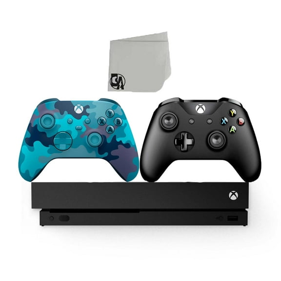 Restored Microsoft Xbox One X 1TB Gaming Console with Mineral Camo Controller Included BOLT AXTION (Refurbished)