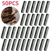 Bulk Pack of 50 Dual-Sided Combs, 5-Inch Anti-Static Plastic Combs for Hair Styling & Beard Grooming