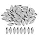 thumbnail image 4 of Lote de 100 cucharas para pesca con mosca, lentejuelas, cebos, cucharillas y accesorios para pesca con cuchara. Plata S, 4 of 8