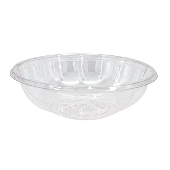 Compostable 18 oz Clear Round Salad Bowls