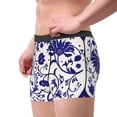thumbnail image 2 of Balery Blue And White Porcelain Pattern Calzoncillos bóxer para hombre, ropa interior de algodón suave y transpirable con cinturilla de nailon-Large, 2 of 5