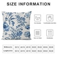 thumbnail image 6 of JEUXUS Spring Pillow Covers Set of 2, Summer Blue Flowers Throw Pillows Chinoiserie Leaf Plant Floral Decorations Farmhouse Pillowcase Outdoor Decor Spring Cushion Case for Couch Sofa Room, 6 of 6