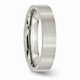 thumbnail image 4 of Stainless Steel Flat 5mm Brushed Band Size: 6; for Adults and Teens; for Women and Men, 4 of 6