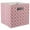 Rose, variant on Design Imports CAMZ37898 13 x 13 x 13 in. Lattice Square Polyester Storage Cube, Rose