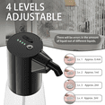 thumbnail image 4 of HEEYCEM Automatic Soap Dispenser Adjustable,4 Adjustable Levels Rechargeable Electric Liquid Dispenser,450ml Touchless Hand Sanitizer Pump for Bathroom and Kitchen,The Bottle is Replaceable (White), 4 of 6
