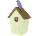 thumbnail image 1 of Decorative Bluebird House Wild Wings Spring Ivy White, 1 of 6