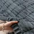 thumbnail image 5 of Eurhowing Corduroy Chaise Lounge Cushion, 71x22x3 Inch Thick Lounge Chair Cushion with Non-Slip Backing, Soft Plush Pad for Recliner Rocking Chair, Dark Gray, 5 of 10