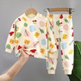 thumbnail image 2 of UAYOTSE Little Boys Girls Pajamas Kids Pjs Toddler Clothes Long Sleeve 2 Pcs Cotton Sleepwear Sets,Sizes 3-4 Years, 2 of 5
