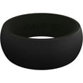 thumbnail image 2 of QALO Men's Rubber Silicone Ring, Satin, Silicone Rubber Wedding Band, Breathable, Durable Wedding Ring for Men, 8.5mm Wide 2.5mm Thick, Black, Size 9, 2 of 5