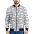 thumbnail image 5 of Chaqueta con cremallera y estampado de nubes blancas de dibujos animados para hombre, abrigo con estampado 3D de cielo para niños, chaqueta informal con cremallera, sudadera de manga larga tipo bombar, 5 of 5