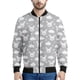 thumbnail image 5 of Chaqueta con cremallera y estampado de nubes blancas de dibujos animados para hombre, abrigo con estampado 3D de cielo para niños, chaqueta informal con cremallera, sudadera de manga larga tipo bombar, 5 of 5