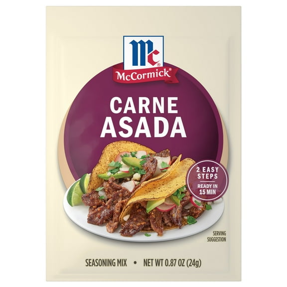 McCormick Street Taco Carne Asada Seasoning Mix, 0.87 oz Packet