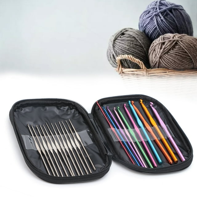 Ganchos De Crochet De Encaje Ergonómicos, Juego De 100 Piezas DIY 22, Juego Pequeño