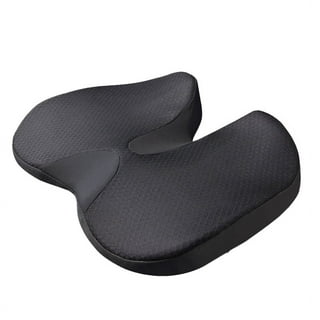 Tektrum Orthopedic Cool Gel Enhanced Seat Cushion, Gel Memory Foam Coccyx  Cushion for Back Pain, Sciatica, Tailbone, Prostate, Sitting Long Hours 
