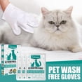 thumbnail image 4 of Pet Supplies Cat And Dog Grooming Gloves For Bathing Easy To Use Gentle Dry Wipes 3ml Ideal Pet Care Product 6PCS, 4 of 7