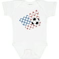 thumbnail image 3 of Inktastic Soccer Ball, Net with American Flag Colors Boys or Girls Baby Bodysuit, 3 of 5