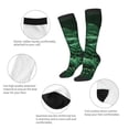 thumbnail image 3 of Pofeuu Ferns Leave Green Foliage Print Stockings, Adult Running Hiking Socks for Youth and Adult, 3 of 6