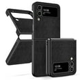 thumbnail image 5 of Elegant Choise Phone Case for Samsung Galaxy Z Flip 4 5G Leather Hybrid Hard Shockproof Cover, Black, 5 of 14