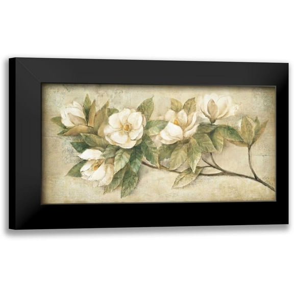 Hristova, Albena 14x9 Black Modern Framed Museum Art Print Titled - Sugar Magnolia Vintage