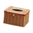 thumbnail image 2 of deevoka Paper Rope Tissue Box Boho Tissue Paper Holder for Washroom Bathroom Kitchen A, 2 of 9