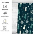 thumbnail image 2 of Art The Christmas Theme Shower Curtain for Bathroom Shower Curtain Set with 12 Hooks Waterproof Fabric Bath Curtain for Bathtub Restroom Decor, 72 X 72 in, 2 of 6