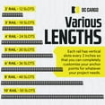 thumbnail image 5 of DC Cargo Etrack Rails 3' Horizontal Black Powder Coated E Track Rail 10-pack, 5 of 8
