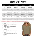 thumbnail image 3 of Red Women's Long Sleeve T-shirt, 3/4 Sleeve Tops For Women Summer Notched V Neck Plain T Shirts Casual Cute Three Quarter Length Blouses,Women's Long sleeve T-shirt L, 3 of 5