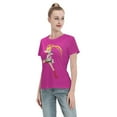thumbnail image 4 of T-Shirt Basique à Manches Courtes pour Femmes Sailor Moon Lièvre Lunaire, 4 of 6