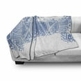 thumbnail image 3 of Geometric Soft Flannel Fleece Throw Blanket, Old Worn out Greek Mosaic Pattern Antique Historical Round Tile Artwork, Cozy Plush for Indoor and Outdoor Use, 60" x 80", Pale Blue, by Ambesonne, 3 of 6