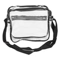 thumbnail image 4 of Transparent Messenger Shoulder Bag Clear Tote Bag Purse with Zipper Closure for Outdoor Traveling, 4 of 5