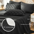 thumbnail image 4 of Davulos Black Comforter Set King Size 7 Piece Bed in a Bag,Shabby Chic Boho Comforter and Sheet Set,All Season Soft Microfiber Complete Bedding Set, 4 of 10