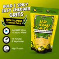 thumbnail image 4 of FishSki Provisions Jalapeno Hatch Green Chile Cheddar Yellow Corn Grits, Dry Mix, Easy to Prepare, Shelf-Stable, Bag, 6 oz, 4 of 5
