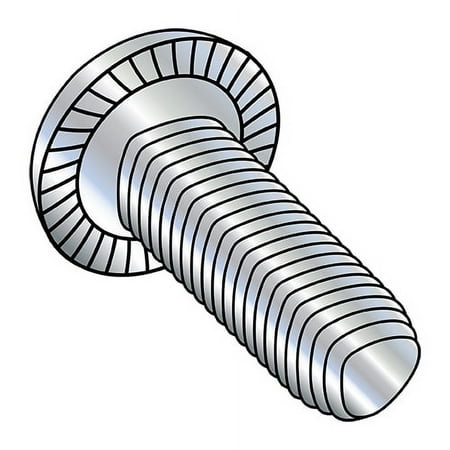 6-32X3/16 Phillips Pan Serrate Thread Roll Screw Full Thread Zinc Wax (Pack Qty 10 000) BC-0603RPPS