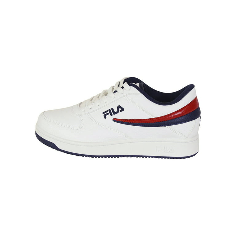 Fila Mens A-Low Leather Sneakers Athletic Shoes White 