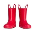 thumbnail image 7 of Kushyshoo Kids Rain Boots for Girls Boys Waterproof Rain Shoes with Easy On Handless Red Solid Boots Size 11, 7 of 7
