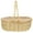 As Shown, variant on Eease Handmade Wicker Flower Basket with Handle for Home Decor and Parties