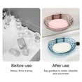 thumbnail image 4 of Cateissary Soporte para jabonera, estante de almacenamiento transparente, caja de pared, esponja, bandeja de succión antideslizante para ducha, Juegos de accesorios de baño Gris transparente, 4 of 6