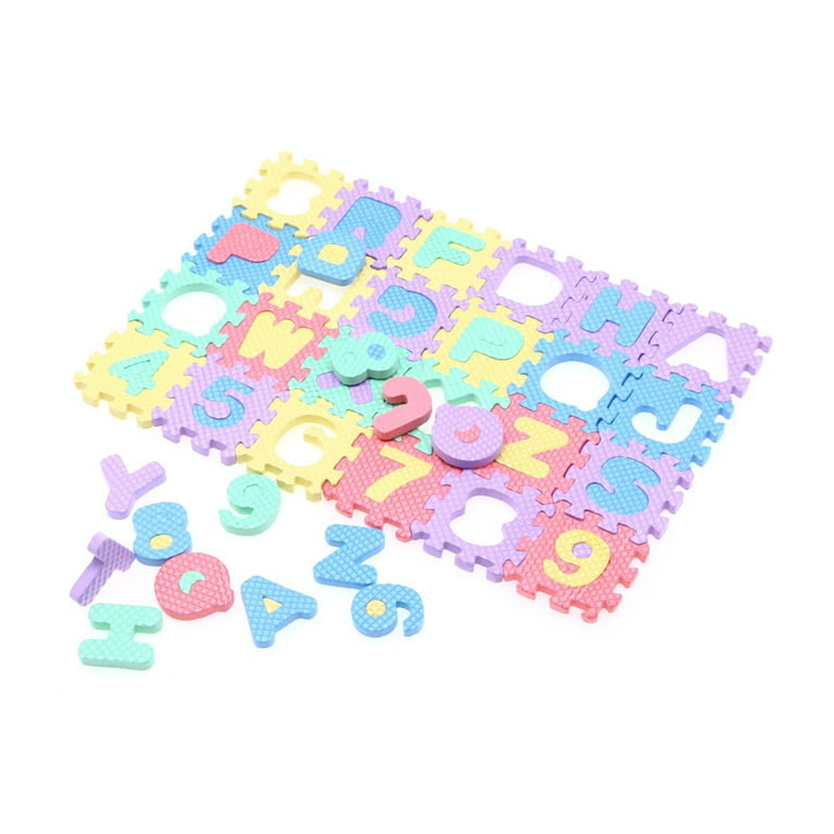 Foam Mat Puzzle Piece Play Mat Set - 36 Tile Pieces And Borders — Matney