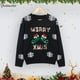 thumbnail image 4 of Suéter de Navidad feo para mujer y hombre, sudadera con estampado de punto de Navidad, alce, muñeco de nieve, jersey de gran tamaño, ropa de calle informal cálida de invierno, 4 of 4