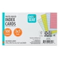 thumbnail image 2 of (4 pack) Pen+Gear Ruled Index Cards, Pastel Colors, 100 Count, 3" x 5", 2 of 8