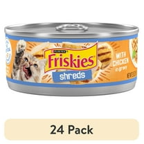 (24 pack) Purina Friskies Shreds, Chicken in Gravy, Wet Cat Food, 5.5 oz Can