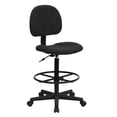 thumbnail image 1 of Scranton & Co Patterned Ergonomic Drafting Chair in Black, 1 of 9