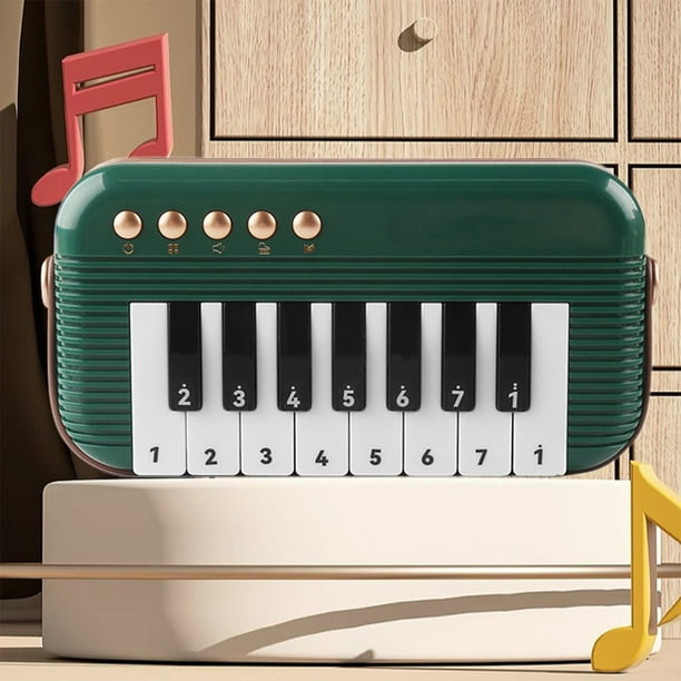 Juguetes para piscina, juguetes para bebés, juguetes para niños pequeños, juguetes musicales infantiles, mini piano de bolsillo portátil, rompecabezas de simulación, instrumento inteligente de aprendi
