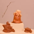 thumbnail image 5 of XWSHYW Decoraciones para El Hogar Adorno de Resina Basimu Pequeño Monje Inspirado En Zen, 5 of 5