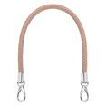 thumbnail image 1 of Uxcell 1 Pcs Correa trenzada para bolso, 55cm 21.7" Correa de cuero PU para reemplazo de mango de bolso para fabricación de bolso de bricolaje, Rosa (Hebilla Blanco Plateado), 1 of 7